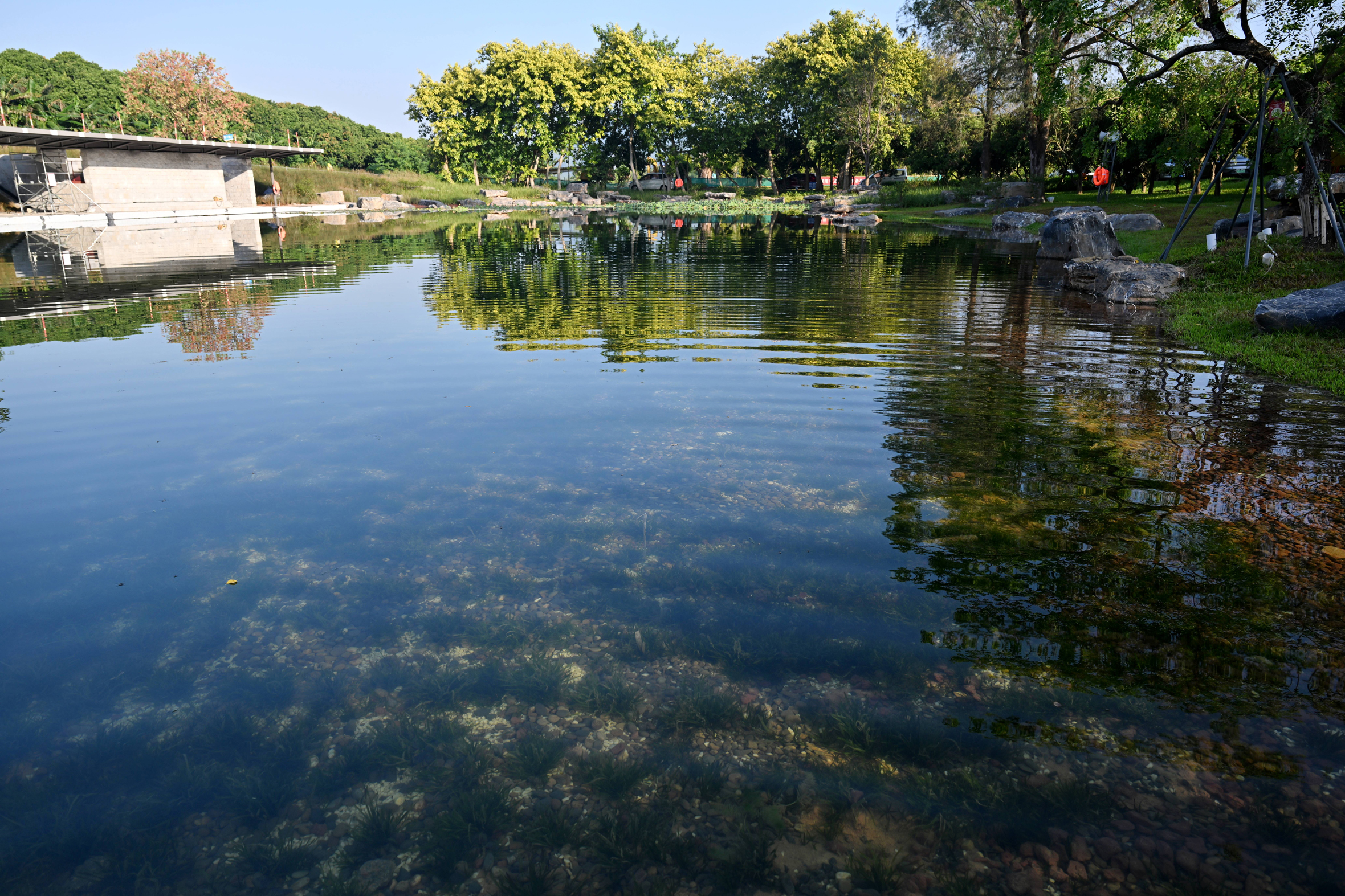 深圳環(huán)西麗湖碧道人工湖